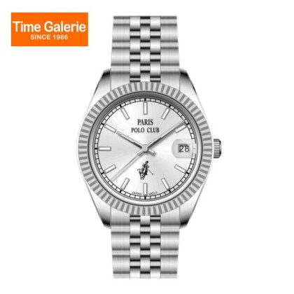 Paris Polo Club PPC-EA20-SL-WE Solid Steel Band Women Watch