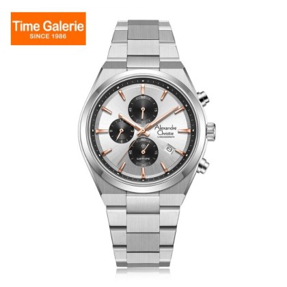Alexandre Christie ALCW8697MCBSSSLRG Silver Dial Stainless Steel Men Watch