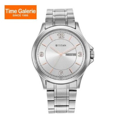 Titan Trendsetters 1870SM01 Light Champagne Dial Stainless Steel Strap Quartz Men Watch Titan Trendsetters 1870SM01 Light Champagne Dial Stainless Steel Strap Quartz Men Watch