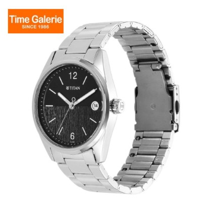 Titan Neo 1729SM08 Black Dial Stainless Steel Quartz Men Watch Titan Neo 1729SM08 Black Dial Stainless Steel Quartz Men Watch
