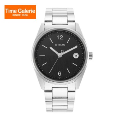 Titan Neo 1729SM08 Black Dial Stainless Steel Quartz Men Watch Titan Neo 1729SM08 Black Dial Stainless Steel Quartz Men Watch