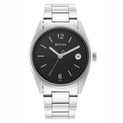 Titan Neo 1729SM08 Black Dial Stainless Steel Quartz Men Watch Titan Neo 1729SM08 Black Dial Stainless Steel Quartz Men Watch