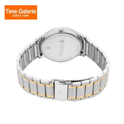Titan Lagan 1775BM02 White Dial Stainless Steel Strap Quartz Men Watch Titan Lagan 1775BM02 White Dial Stainless Steel Strap Quartz Men Watch