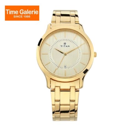 Titan Karishma 1825YM01 Champagne Dial Stainless Steel Strap Men Watch Titan Karishma 1825YM01 Champagne Dial Stainless Steel Strap Men Watch