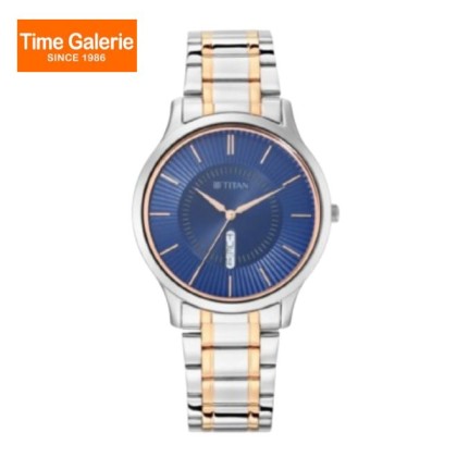 Titan Lagan 1845KM01 Blue Dial Stainless Steel Strap Men Watch Titan Lagan 1845KM01 Blue Dial Stainless Steel Strap Men Watch