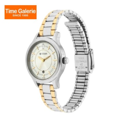 Titan Quartz 2638BM01 Silver Dial Stainless Steel Strap Women Watch Titan Quartz 2638BM01 Silver Dial Stainless Steel Strap Women Watch