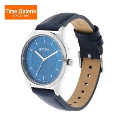 Titan Workwear 2639SL02 Blue Dial Leather Strap Quartz Women Watch Titan Workwear 2639SL02 Blue Dial Leather Strap Quartz Women Watch