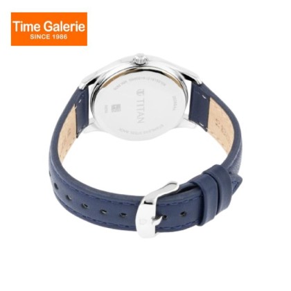 Titan Workwear 2639SL02 Blue Dial Leather Strap Quartz Women Watch Titan Workwear 2639SL02 Blue Dial Leather Strap Quartz Women Watch