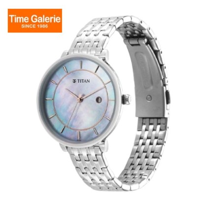 Titan Workwear 2673SM01 Blue Dial Stainless Steel Strap Quartz Women Watch Titan Workwear 2673SM01 Blue Dial Stainless Steel Strap Quartz Women Watch