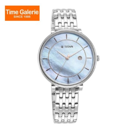 Titan Workwear 2673SM01 Blue Dial Stainless Steel Strap Quartz Women Watch Titan Workwear 2673SM01 Blue Dial Stainless Steel Strap Quartz Women Watch