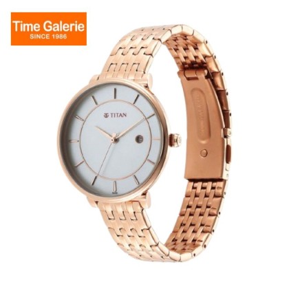 Titan Premium Workwear 2673WM01 White Dial Stainless Steel Strap Quartz Women Watch Titan Premium Workwear 2673WM01 White Dial Stainless Steel Strap Quartz Women Watch