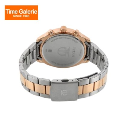 Titan Neo 1733KM03 Multifunction Black Dial Two Toned Stainless Steel Strap Quartz Men Watch Titan Neo 1733KM03 Multifunction Black Dial Two Toned Stainless Steel Strap Quartz Men Watch