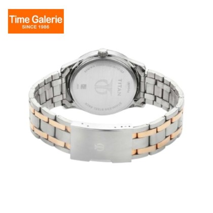 Titan Karishma 1823KM01 Silver Dial Stainless Steel Strap Quartz Men Watch Titan Karishma 1823KM01 Silver Dial Stainless Steel Strap Quartz Men Watch