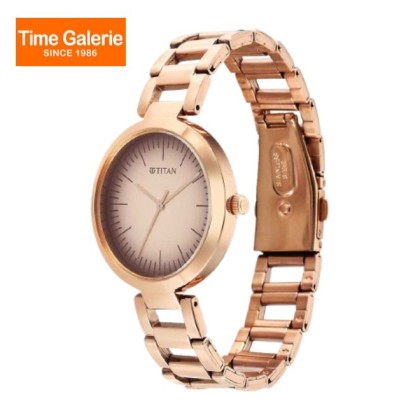 Titan Workwear 2480WM06 Beige Dial Stainless Steel Strap Quartz Women Watch Titan Workwear 2480WM06 Beige Dial Stainless Steel Strap Quartz Women Watch