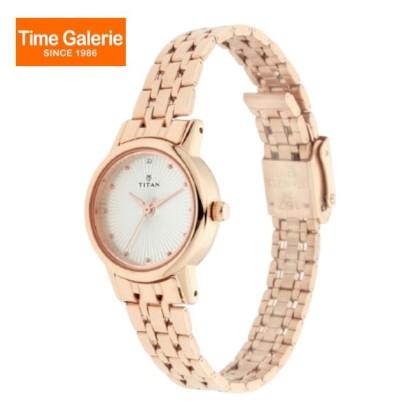 Titan Quartz 2593WM01 Silver Dial Stainless Steel Strap Quartz Women Watch Titan Quartz 2593WM01 Silver Dial Stainless Steel Strap Quartz Women Watch
