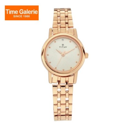 Titan Quartz 2593WM01 Silver Dial Stainless Steel Strap Quartz Women Watch Titan Quartz 2593WM01 Silver Dial Stainless Steel Strap Quartz Women Watch