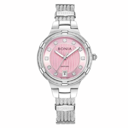 Bonia Valore Elegance BNB10852-2377 Pink Dial Color Women Watch Bonia Valore Elegance BNB10852-2377 Pink Dial Color Women Watch