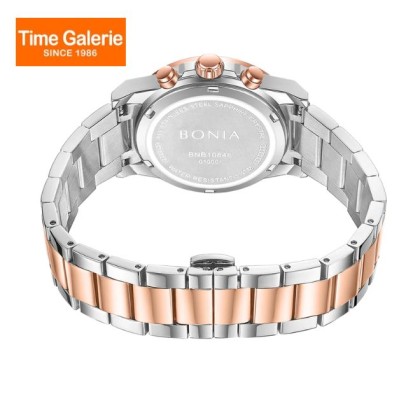 Bonia Chronograph BNB10846-2617C Silver Sunray Dial Color Women Watch
