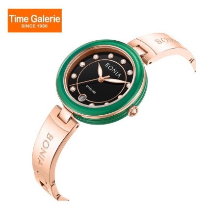 Bonia Elegance 3 Top Rings Set BNB10864-2537S Black Ceramic Dial Color Women Watch Bonia Elegance 3 Top Rings Set BNB10864-2537S Black Ceramic Dial Color Women Watch