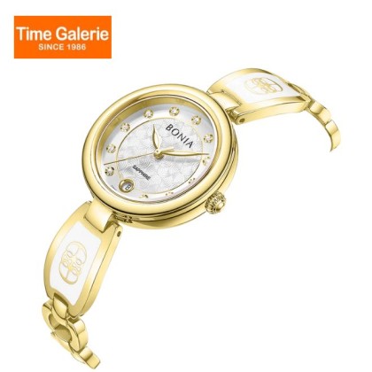 Bonia Elegance 3 Top Rings Set BNB10865-2217S Silver Dial Color Women Watch