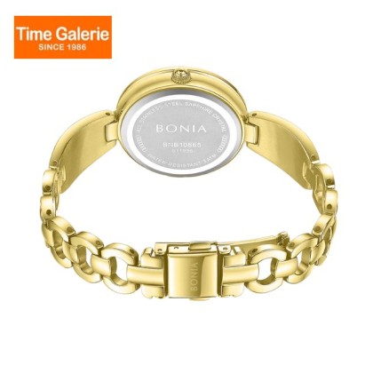 Bonia Elegance 3 Top Rings Set BNB10865-2217S Silver Dial Color Women Watch