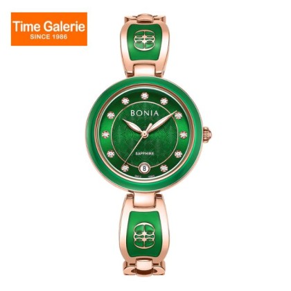 Bonia Elegance 3 Top Rings Set BNB10865-2597S Green Dial Color Women Watch Bonia Elegance 3 Top Rings Set BNB10865-2597S Green Dial Color Women Watch