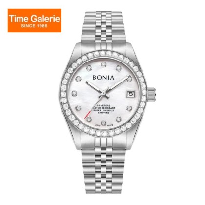 Bonia Elegance Automatic BNB10876-2357S White Mother Of Pearl Dial Color Women Watch Bonia Elegance Automatic BNB10876-2357S White Mother Of Pearl Dial Color Women Watch