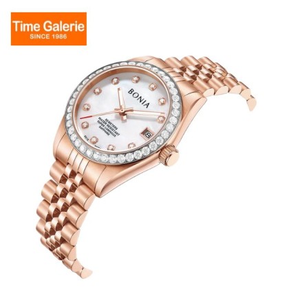 Bonia Elegance Automatic BNB10876-2557S White Mother Of Pearl Dial Color Women Watch Bonia Elegance Automatic BNB10876-2557S White Mother Of Pearl Dial Color Women Watch