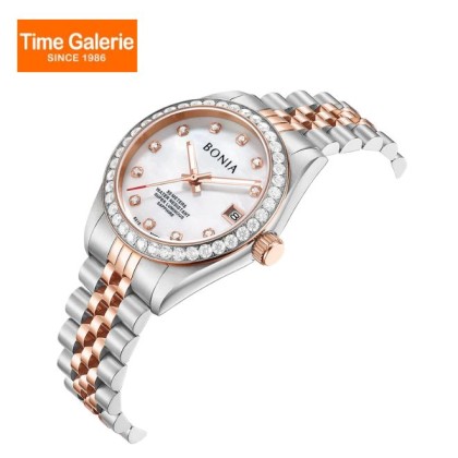 Bonia Elegance Automatic BNB10876-2657S White Mother Of Pearl Dial Color Women Watch Bonia Elegance Automatic BNB10876-2657S White Mother Of Pearl Dial Color Women Watch