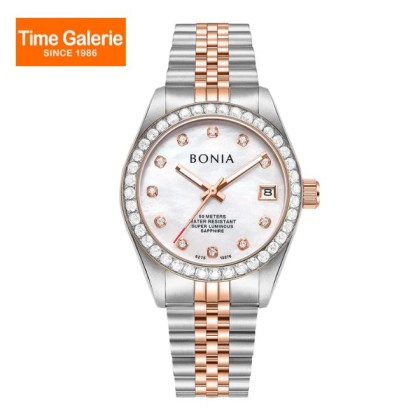 Bonia Elegance Automatic BNB10876-2657S White Mother Of Pearl Dial Color Women Watch Bonia Elegance Automatic BNB10876-2657S White Mother Of Pearl Dial Color Women Watch