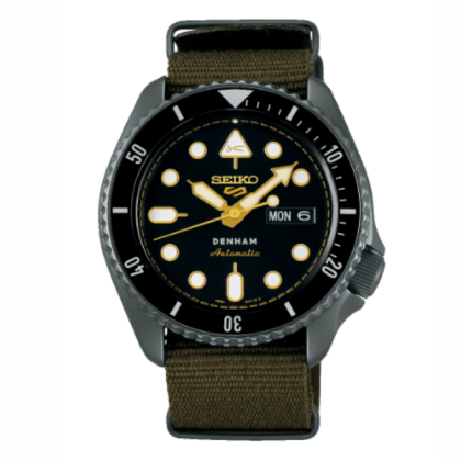 Seiko SRPL37K1 Denham Limited Edition Nylon Band Men Watch Seiko SRPL37K1 Denham Limited Edition Nylon Band Men Watch
