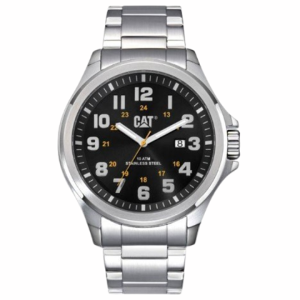CAT Operator 48MM 1.2 PU-141-11-117 Silver Stainless Steel Analog Men Watch