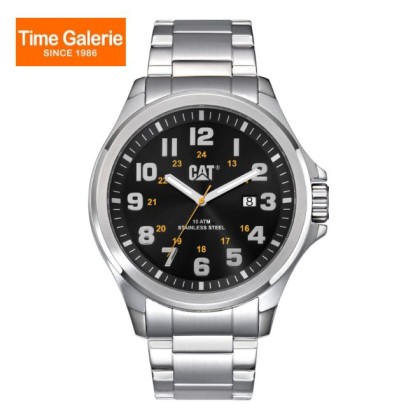 CAT Operator 48MM 1.2 PU-141-11-117 Silver Stainless Steel Analog Men Watch