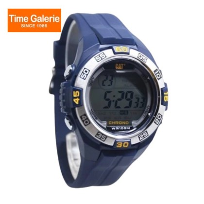 CAT DIGIMAX OC-147-26-247 Digital Silver Dial Blue Pu Strap Men Watch