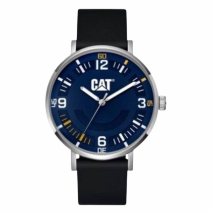 CAT ELLIPSE NQ-140-21-632 Blue Dial Black Silicone Strap Analog Men Watch CAT ELLIPSE NQ-140-21-632 Blue Dial Black Silicone Strap Analog Men Watch