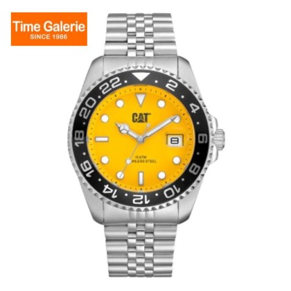 CAT R-TYPE 1.2 AO-141-11-727| Yellow Dial | Stainless Steel | Analogue Men Watch CAT R-TYPE 1.2 AO-141-11-727| Yellow Dial | Stainless Steel | Analogue Men Watch