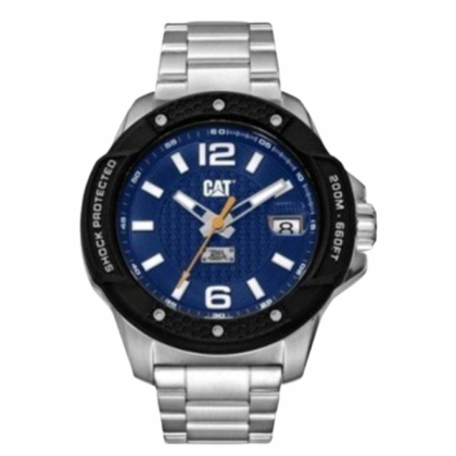 CAT Shockmaster SJ-141-11-631 Blue Stainless Steel Analog Men Watch