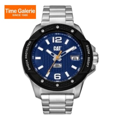 CAT Shockmaster SJ-141-11-631 Blue Stainless Steel Analog Men Watch