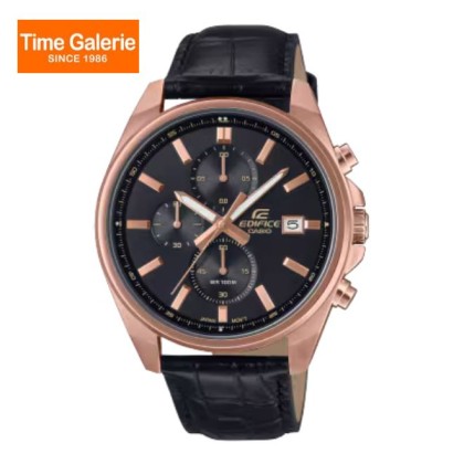 Casio Edifice EFV-610ECL-1A Genuine Leather Band Men Watch