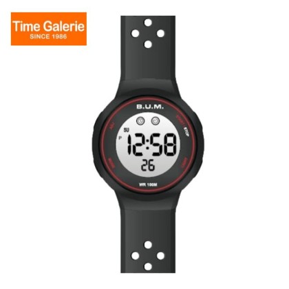 BUM BM08302A Digital Black Silicone Band Men Watch BUM BM08302A Digital Black Silicone Band Men Watch