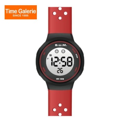 BUM BM08310 Digital Red Silicone Band Men Watch BUM BM08310 Digital Red Silicone Band Men Watch