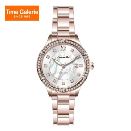 Crocodile CRDW8125.318 White Pearl Dial Stainless Steel Women Watch Crocodile CRDW8125.318 White Pearl Dial Stainless Steel Women Watch