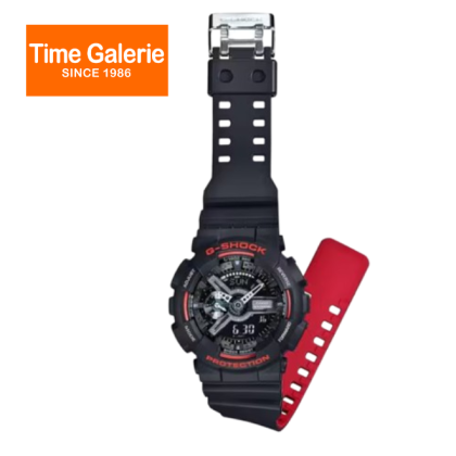 Casio G-Shock GA-110HR-1A Black Red Resin Band Men Sports Watch Casio G-Shock GA-110HR-1A Black Red Resin Band Men Sports Watch