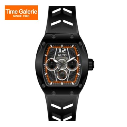 Alto ALT-EE01-BK-BK Analog Silicone Strap Men Watch
