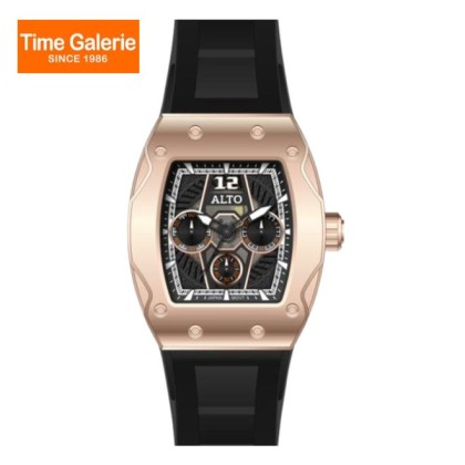 Alto ALT-EE02-RG-BK Analog Silicone Strap Women Watch