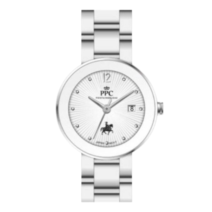 Paris Polo Club PPC-EB02-SL-WE White Dial Stainless Steel Women Watch Paris Polo Club PPC-EB02-SL-WE White Dial Stainless Steel Women Watch