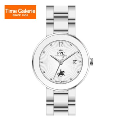 Paris Polo Club PPC-EB02-SL-WE White Dial Stainless Steel Women Watch Paris Polo Club PPC-EB02-SL-WE White Dial Stainless Steel Women Watch