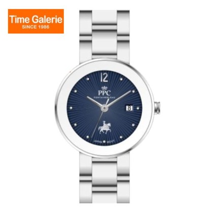 Paris Polo Club PPC-EB02-SL-BU Blue Dial Stainless Steel Women Watch