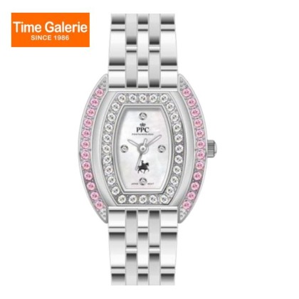 Paris Polo Club PPC-EB04-SL-PK-WE White Dial Stainless Steel Women Watch