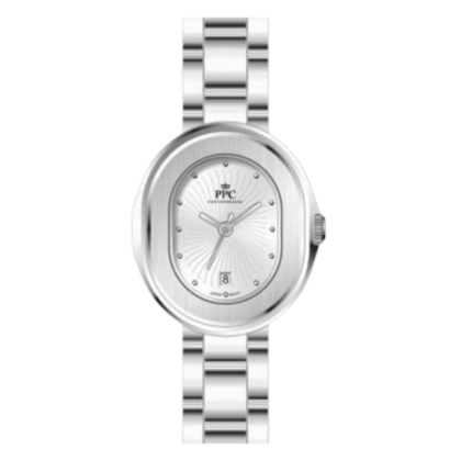 Paris Polo Club PPC-EB07-SL-WE White Dial Stainless Steel Women Watch